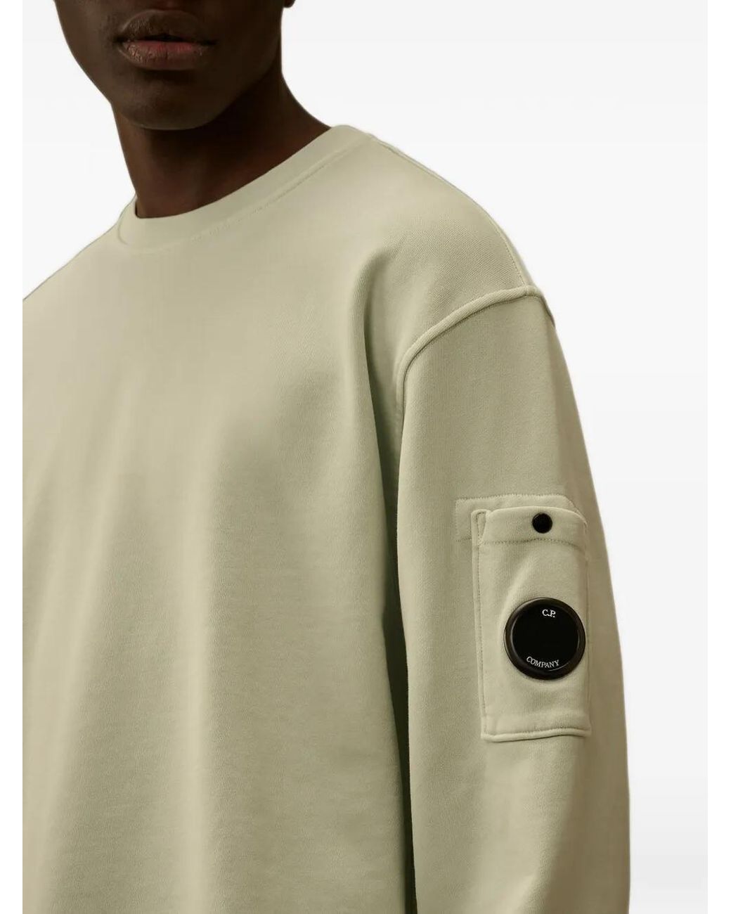 C P Company Natural C.P.Company Sweatshirt With Patch Pockets for men