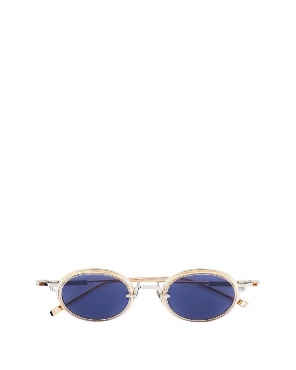 Sato Eyewear Blue Acamar Ii Round-Frame Sunglasses