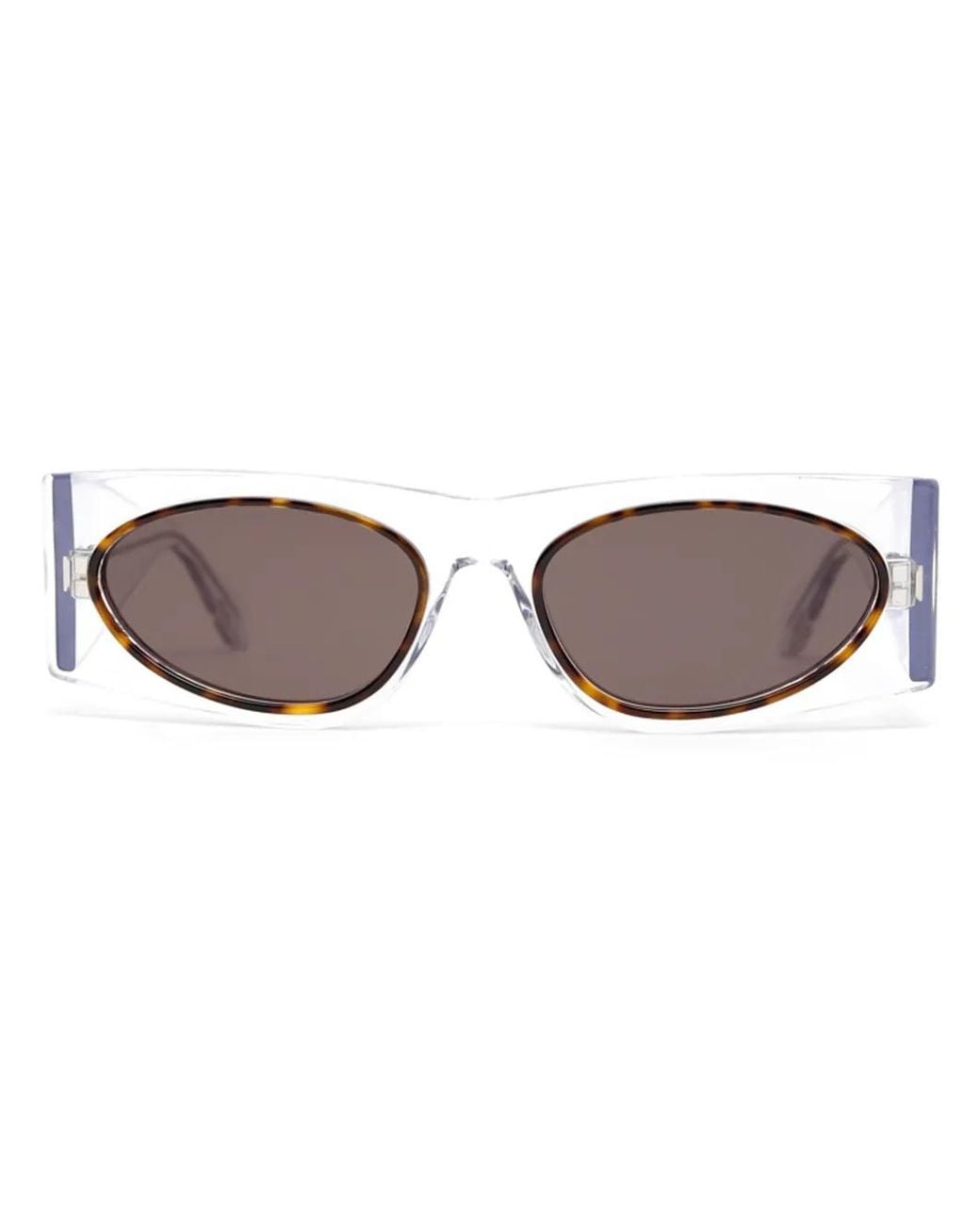 Alaïa Brown Logo-Print Sunglasses