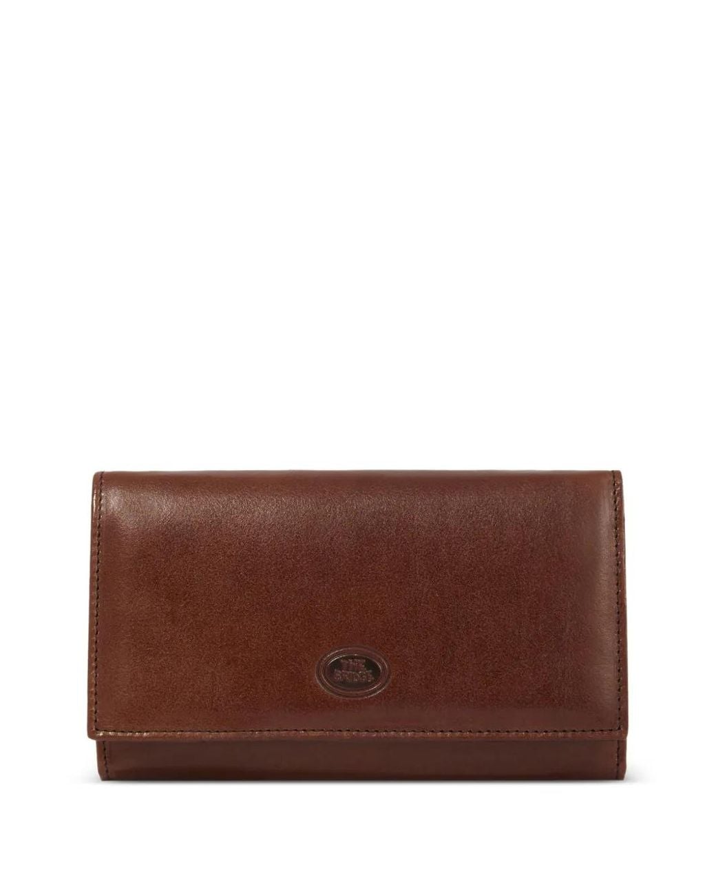 The Bridge Brown Logo-Plaque Leather Wallet