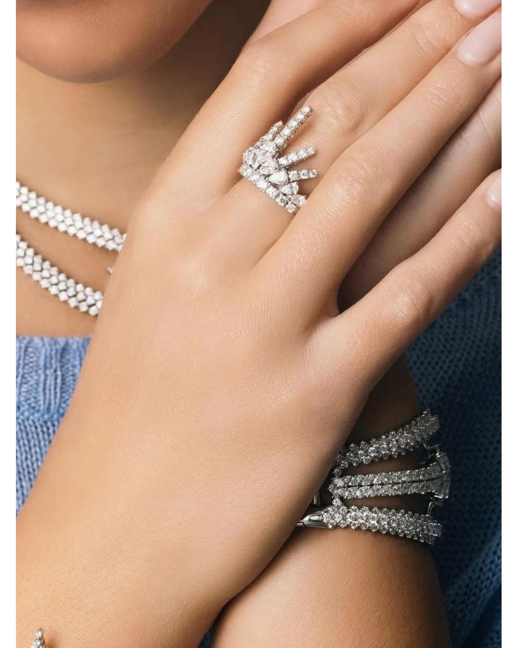 YEPREM White Y-Not Diamond Ring