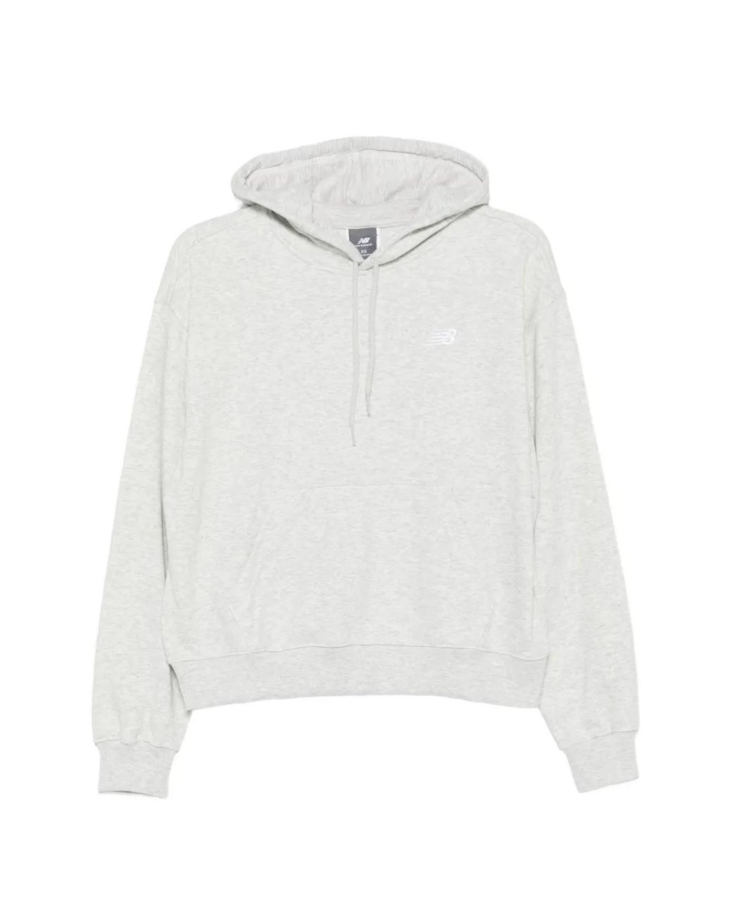 New Balance White Hoodie À Détail De Logo