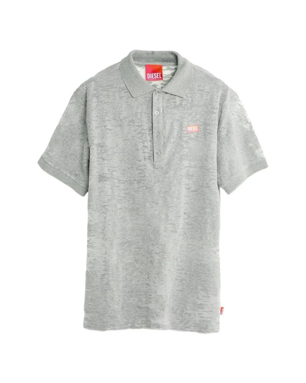 DIESEL Gray Polo Shirt for men