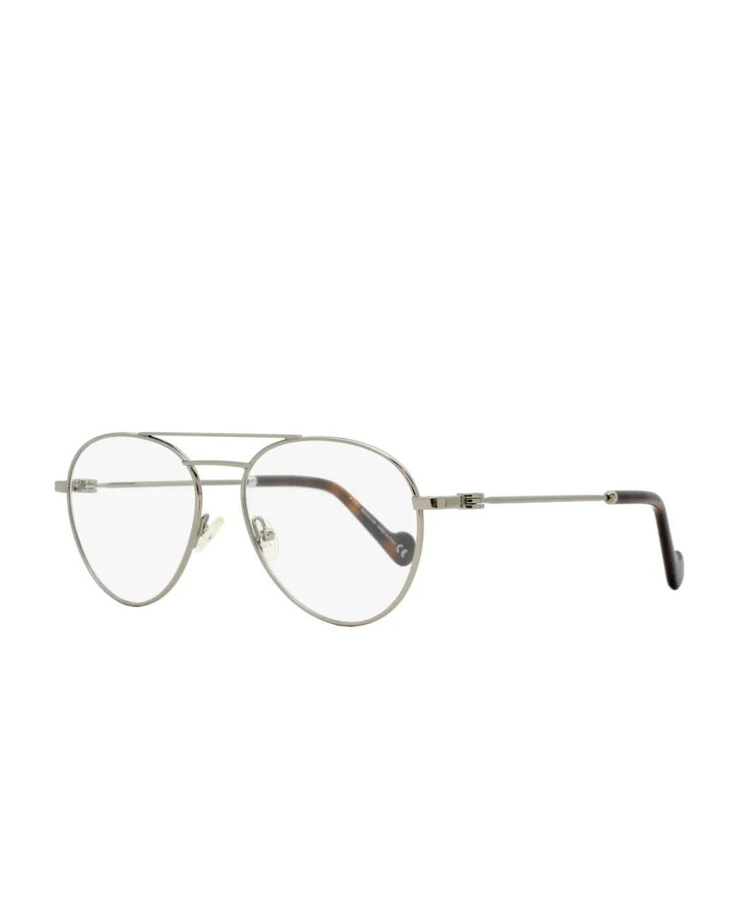 Moncler Metallic Pilot-Frame Glasses