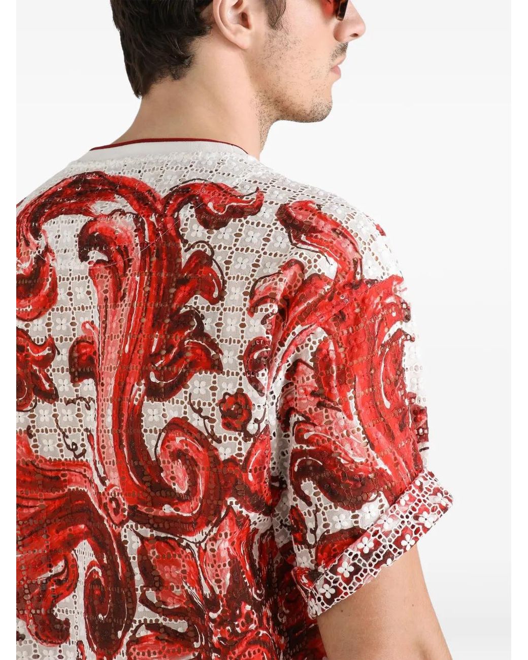 Dolce & Gabbana Red T-Shirt for men