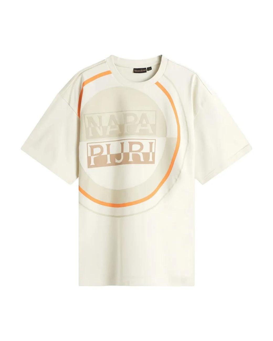 Napapijri White Logo-Print T-Shirt for men