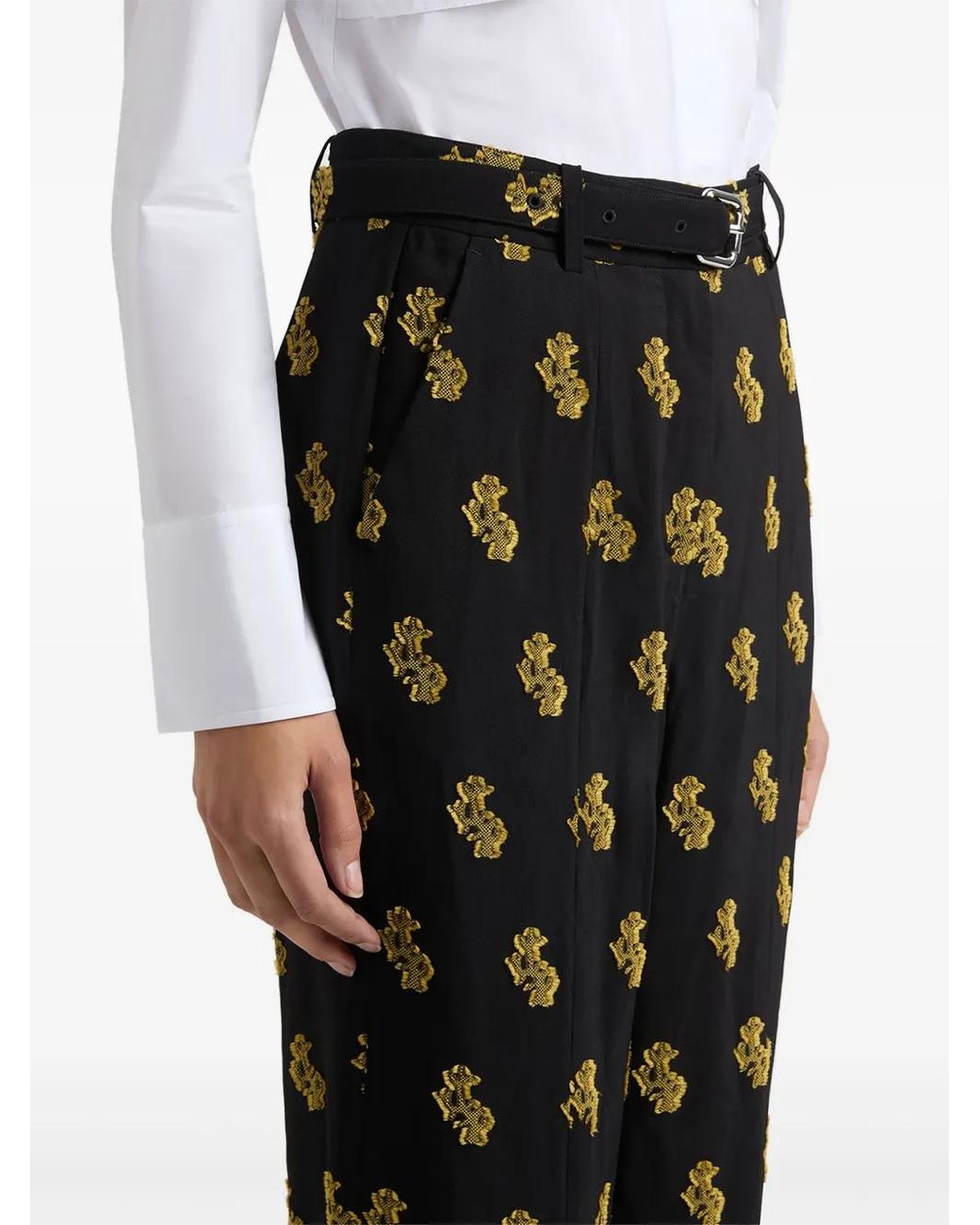 Ports 1961 Black Fil-Coupé Trousers