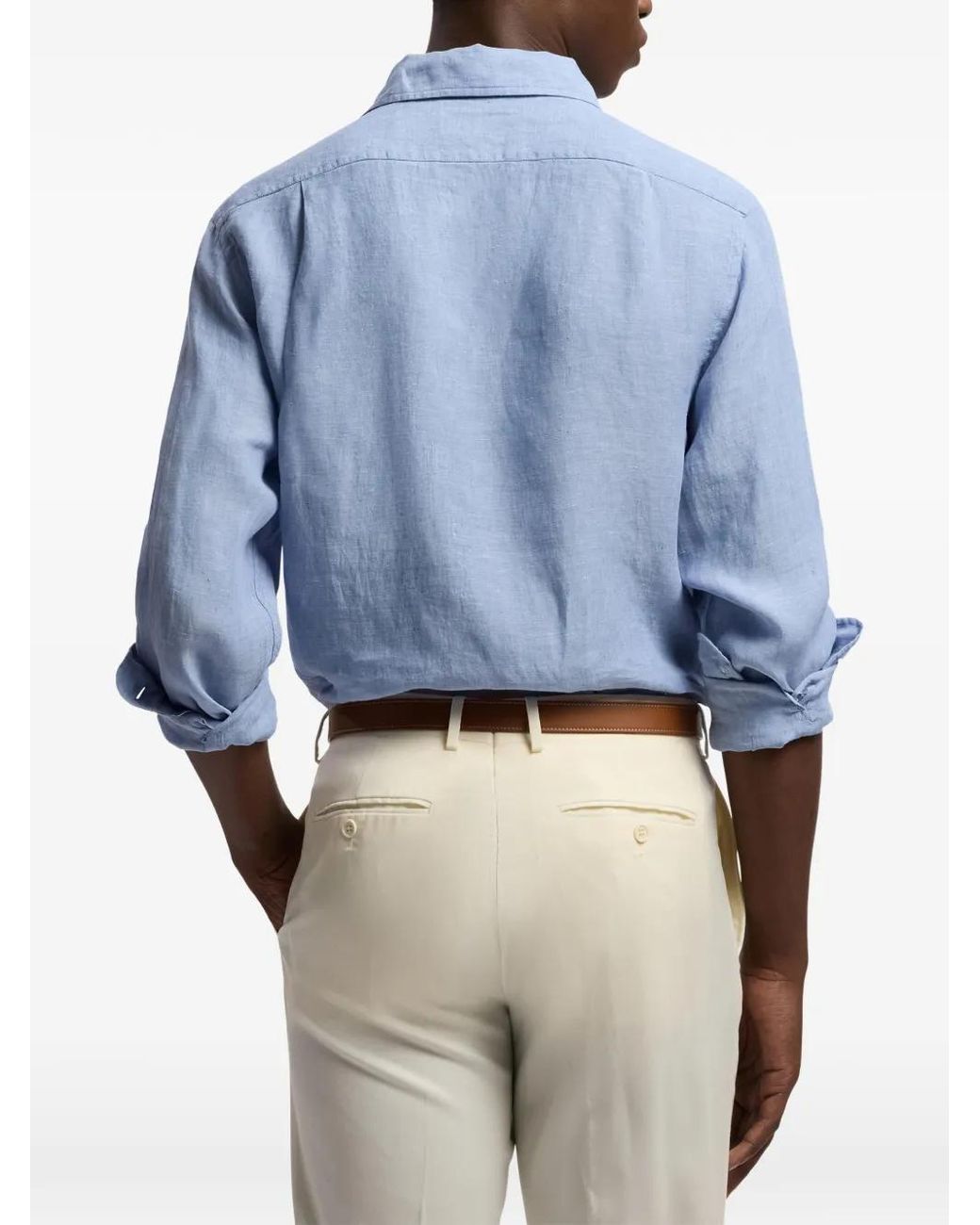 Ralph Lauren Blue Chemise À Poche Poitrine for men