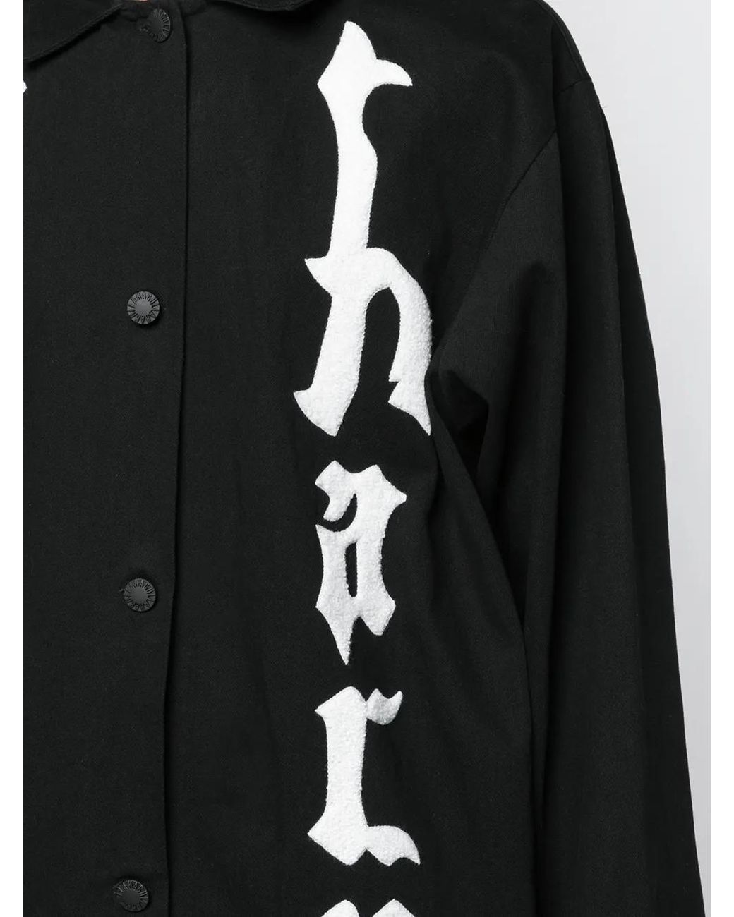 Haculla Black Mother Long Hooded Jacket for men