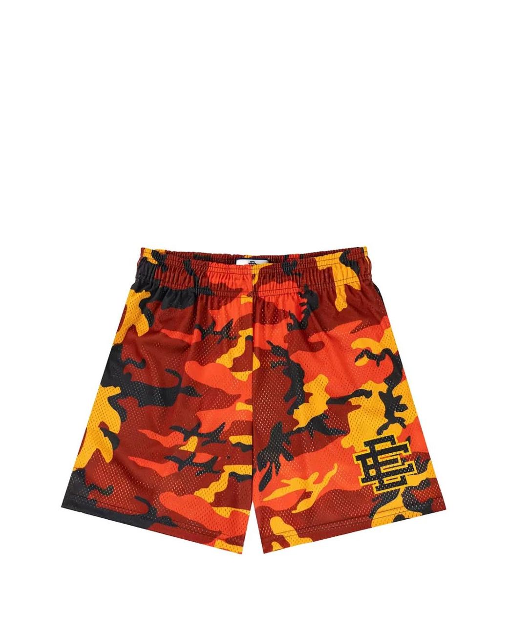 Eric Emanuel Red Camouflage-Pattern Shorts for men
