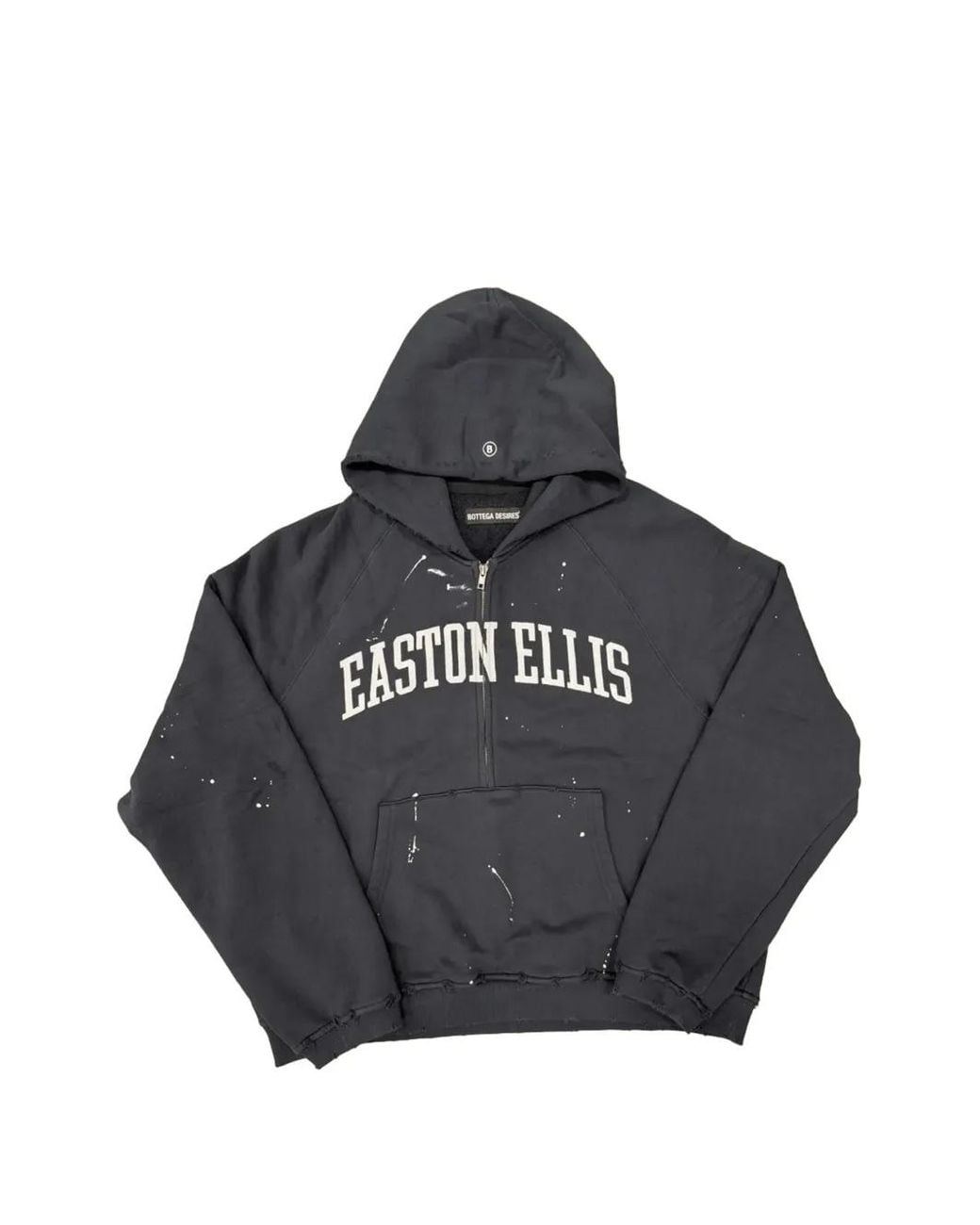Bottega Desires Black Easton Ellis Half-Zip Hoodie