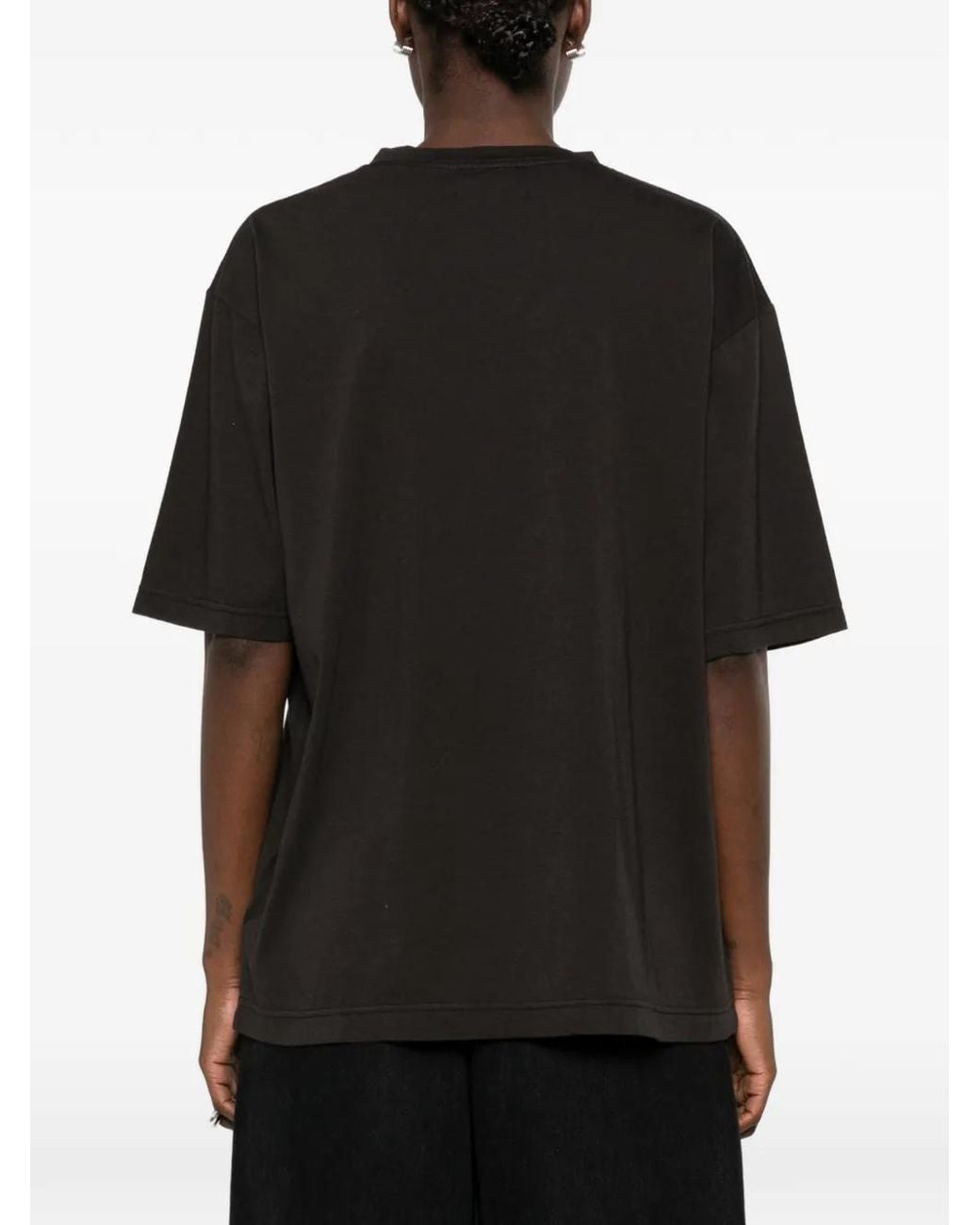 Cellar Door Black Daniel Crew-Neck T-Shirt