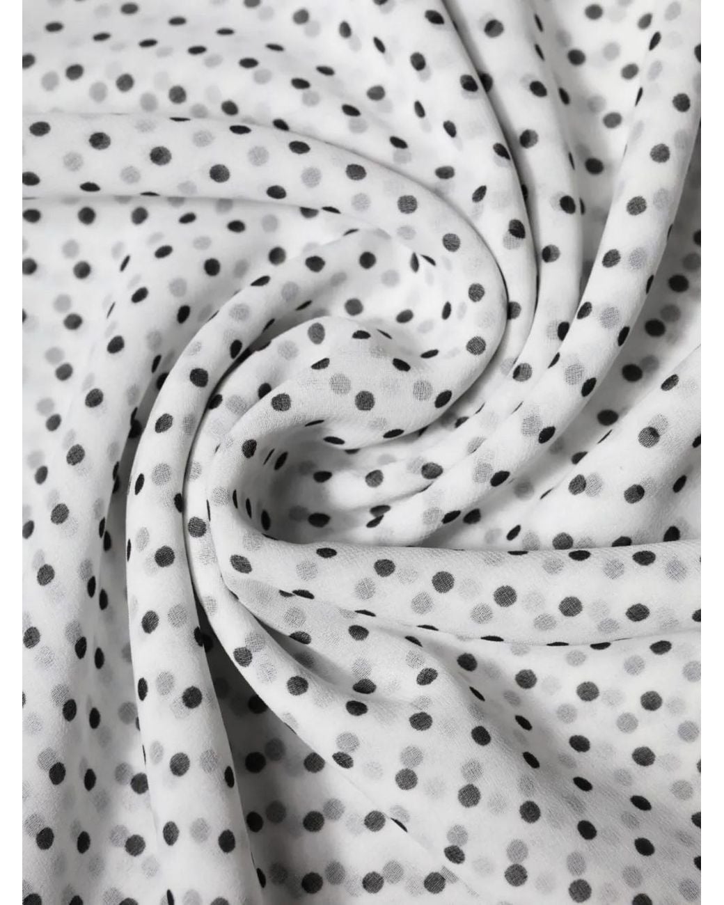 Dolce & Gabbana Gray Polka-Dot Scarf