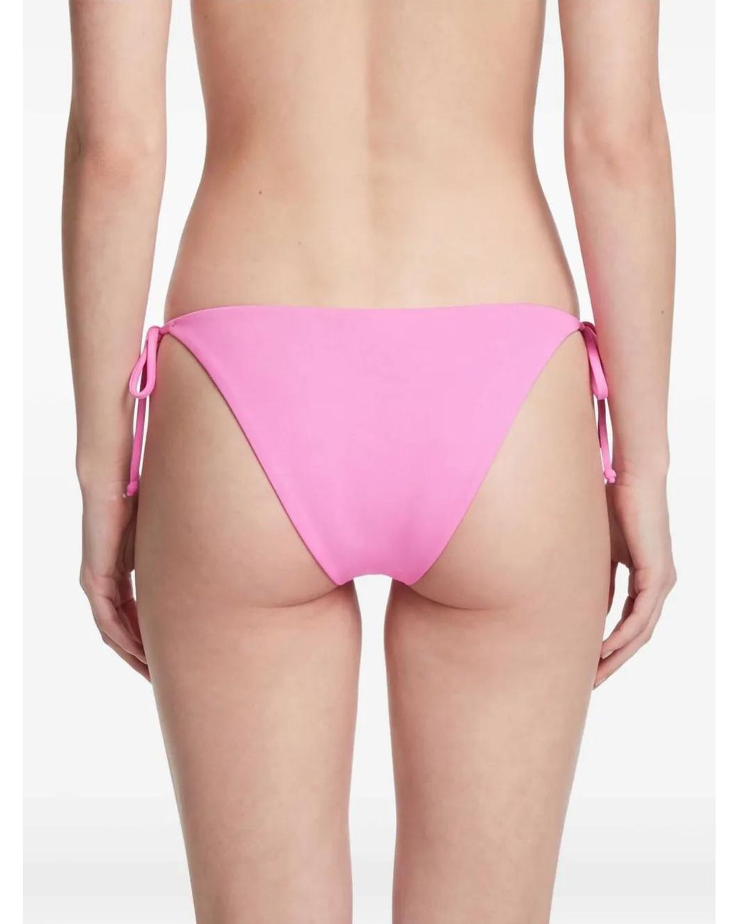 Moschino Pink Lycra Swim Briefs With Ties