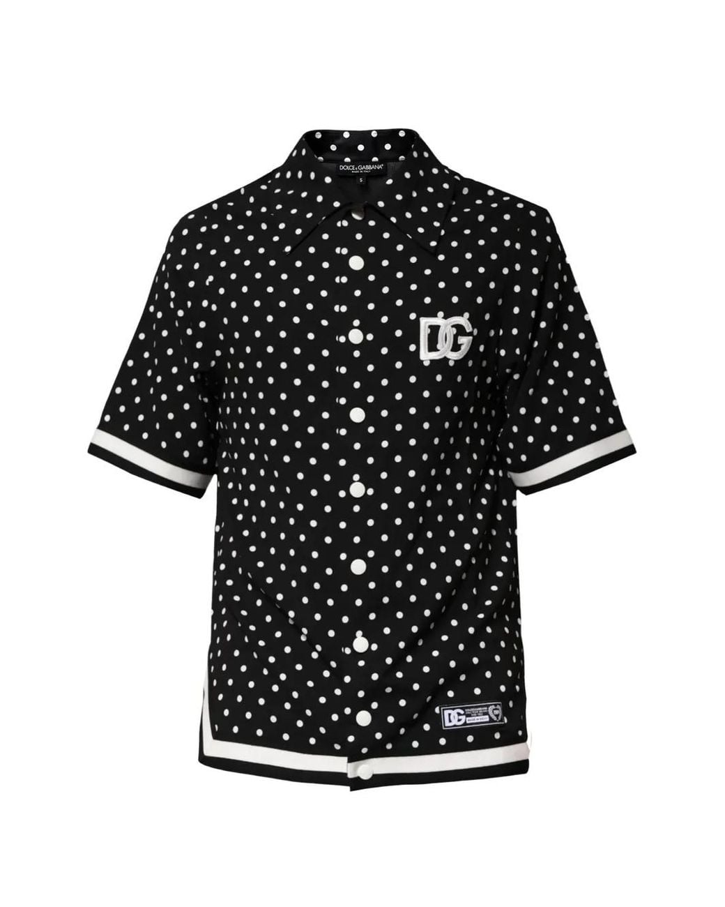 Dolce & Gabbana Black Polka-Dot Bandana-Print Sweater for men