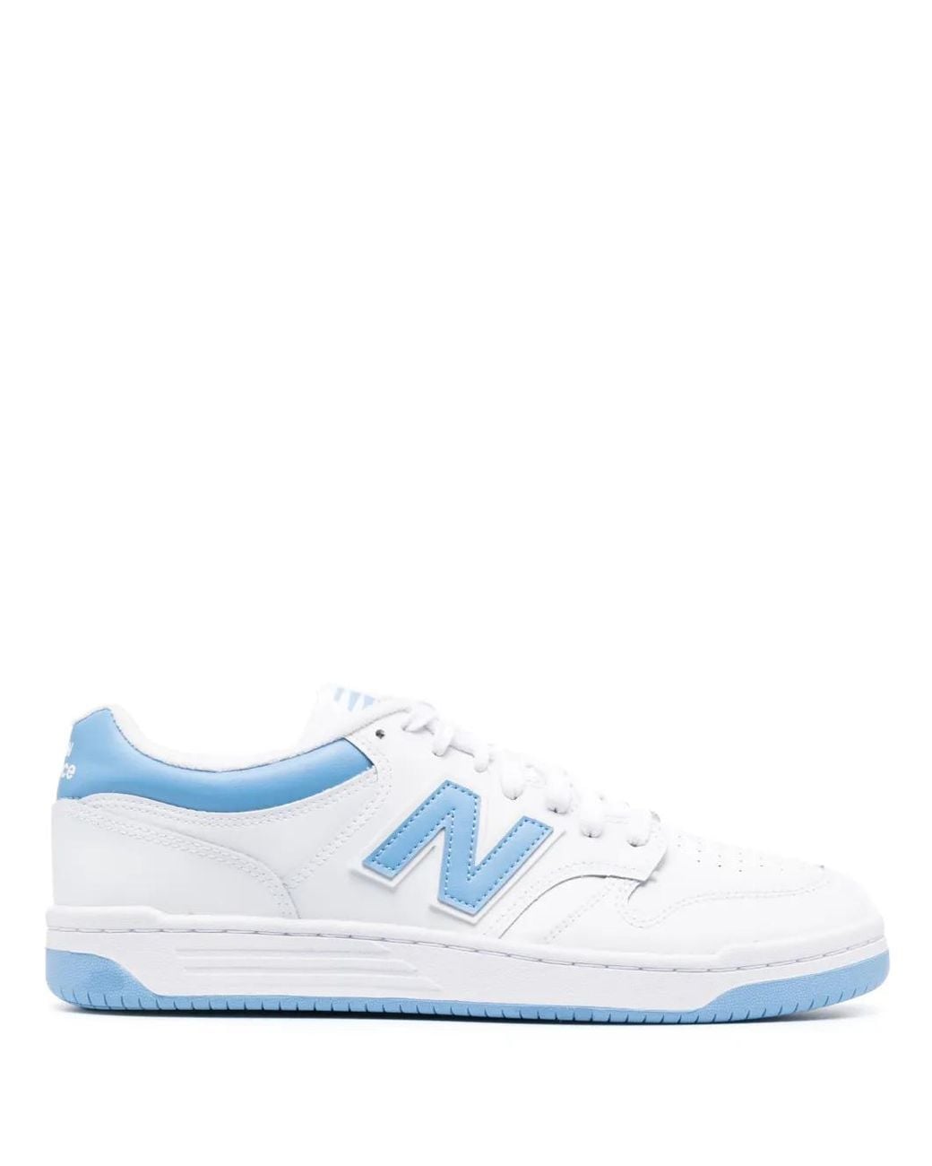New Balance White 480 Lace-Up Sneakers for men