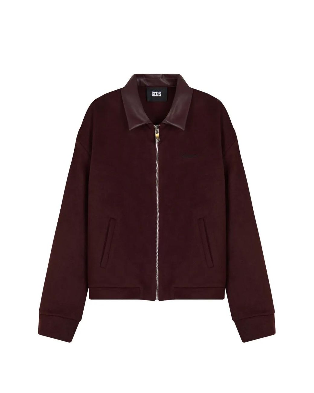 Gcds Purple Zip-Up Blouson Jacket for men