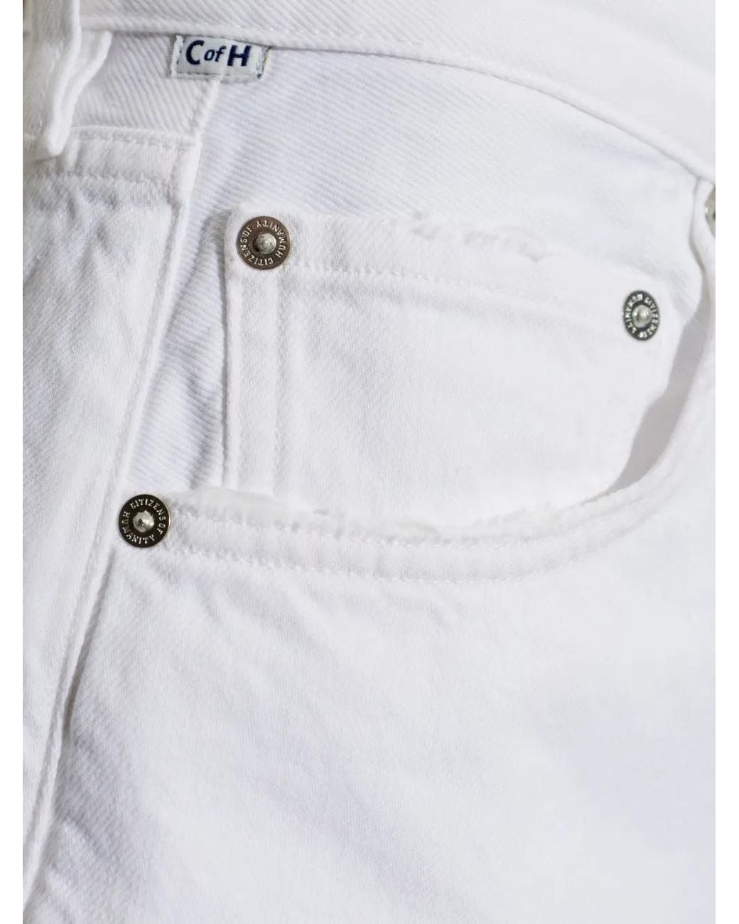 Citizens of Humanity White Court Denim Shorts