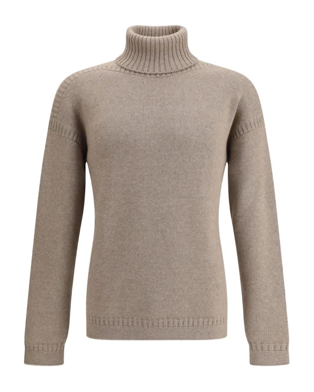 Loro Piana Gray Tyne Ribbed-Knit Sweater for men