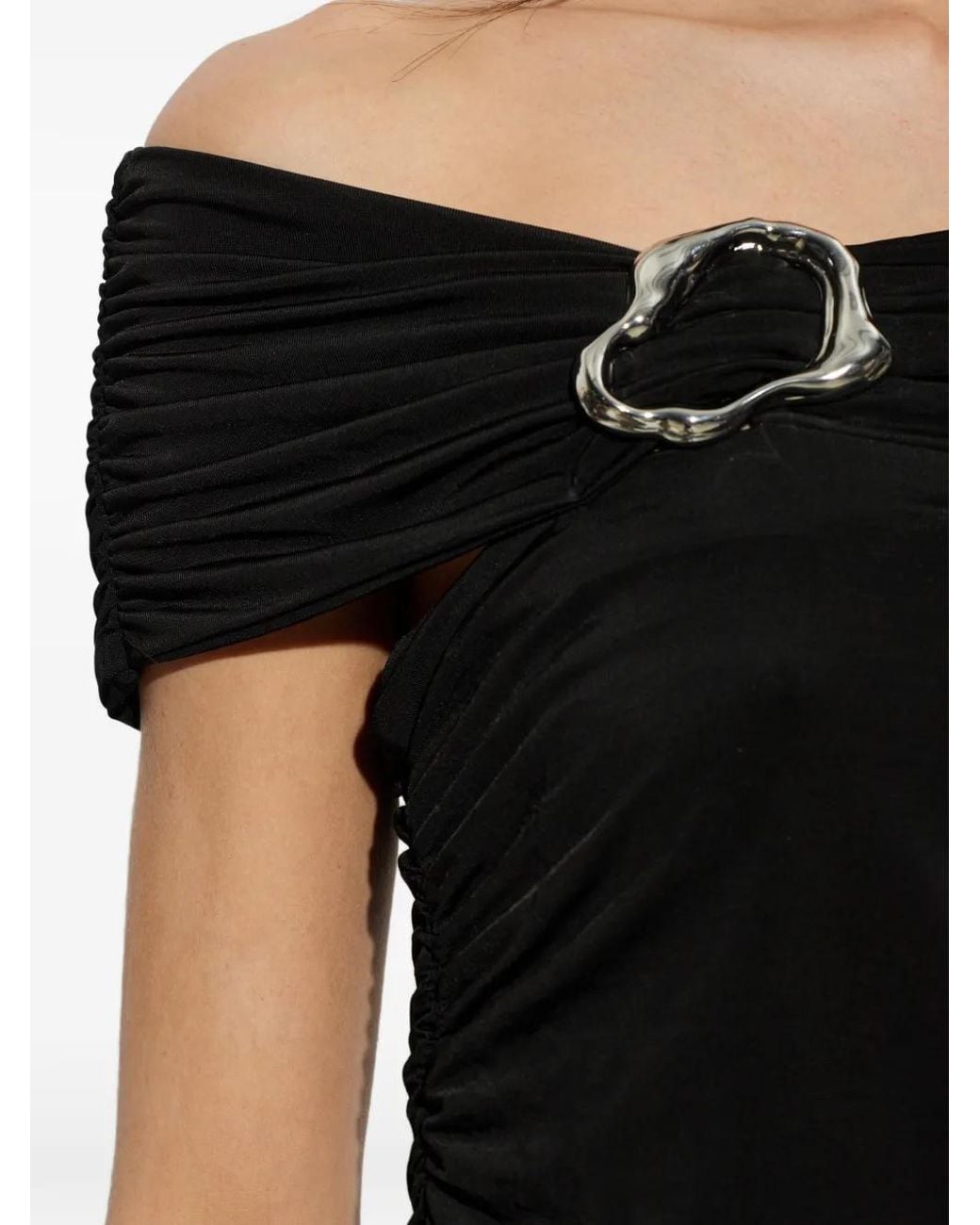 Gestuz Black Laily Off-Shoulder Top