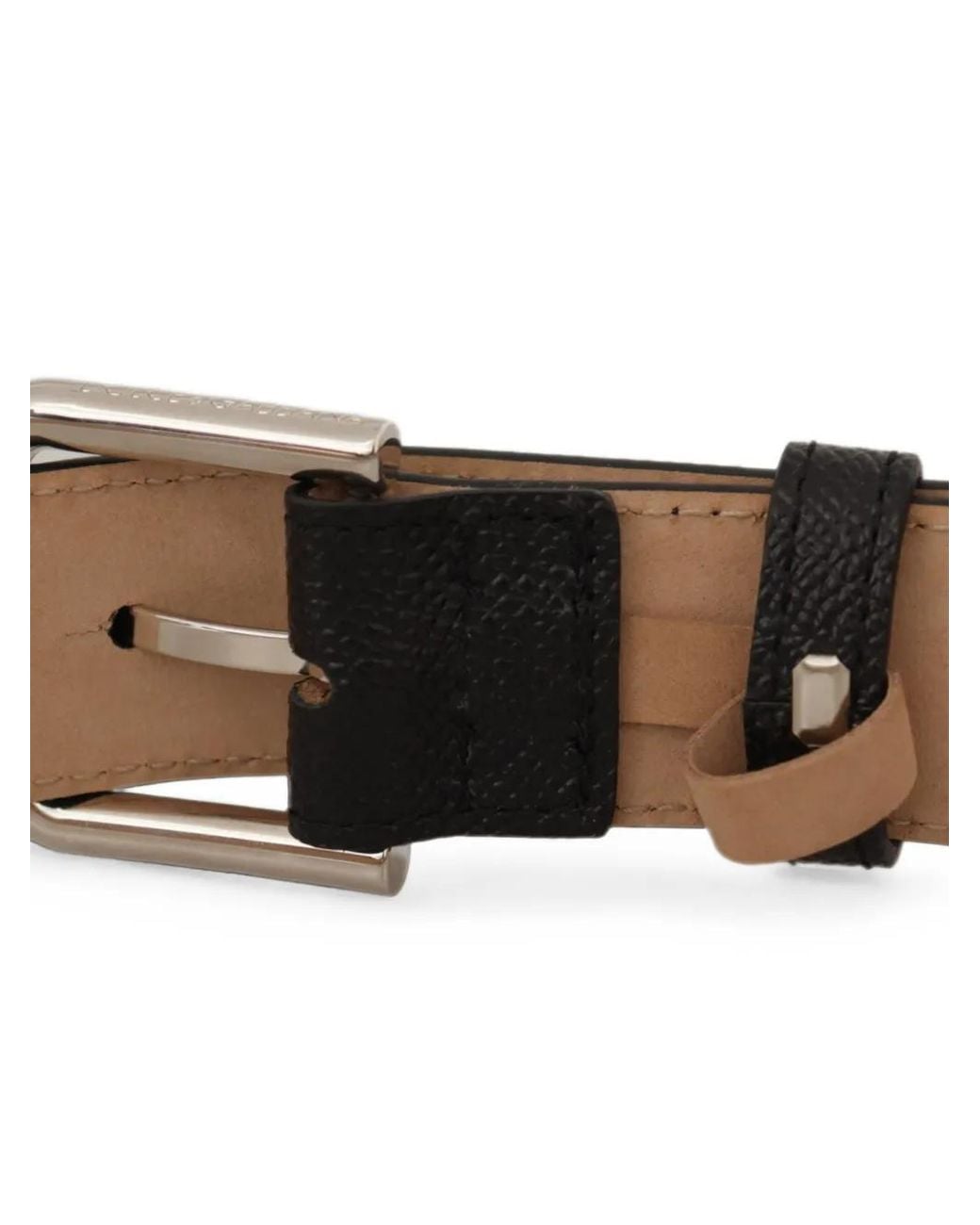 Dolce & Gabbana Black Textured-Design Belt for men
