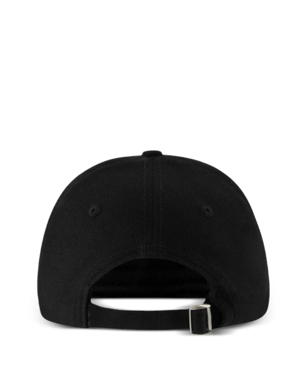 flâneur Black Logo-Embroidered Cotton Cap for men