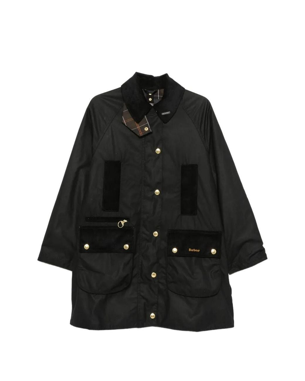 Barbour Icons Beaufort Jas Met Patchwork in het Black