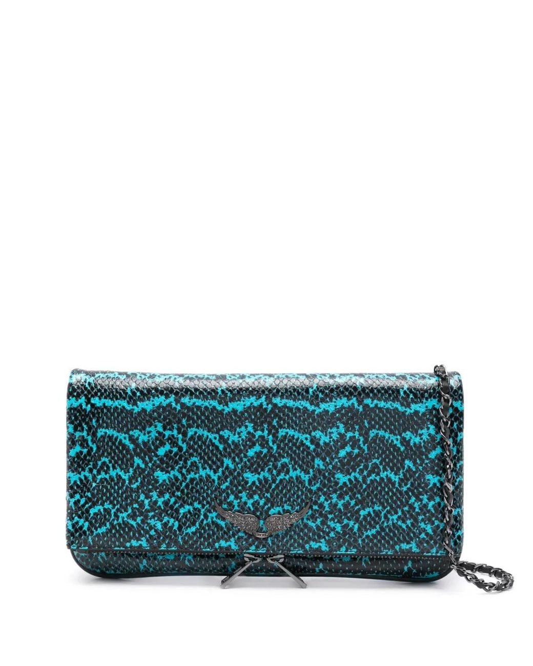 Zadig & Voltaire Blue Rock Wild Clutch Bag