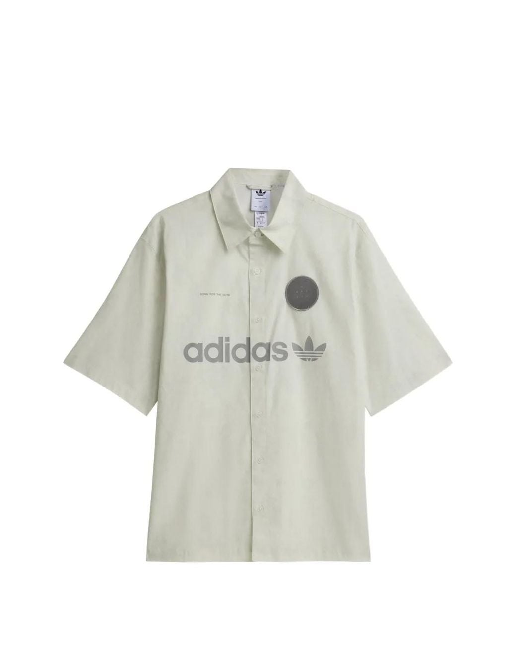 Song For The Mute White X Adidas Logo-Print Short-Sleeve Shirt for men