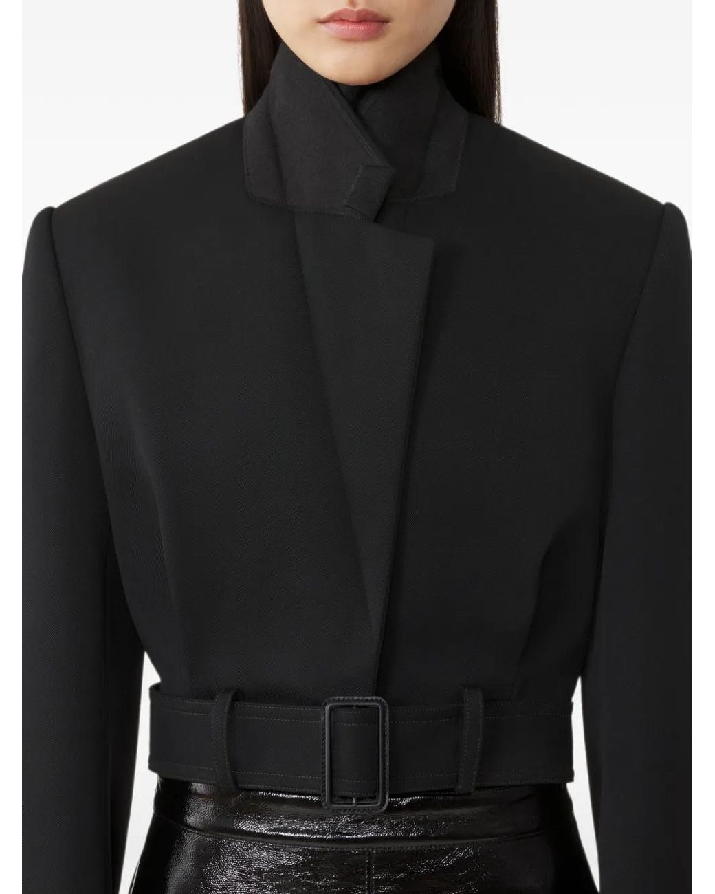 Lanvin Black Short Belted Jacket
