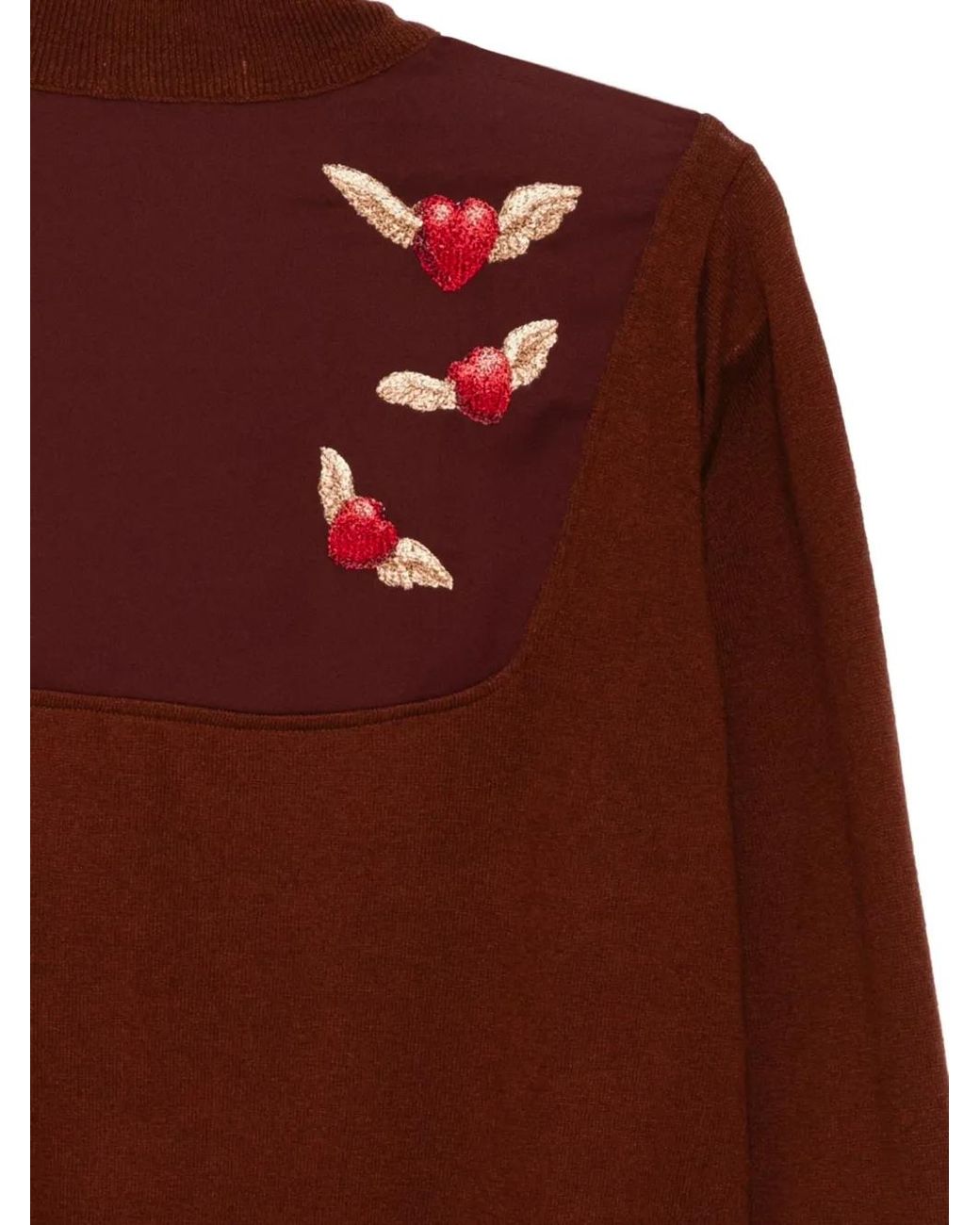 Undercover Brown Embroidered Jumper