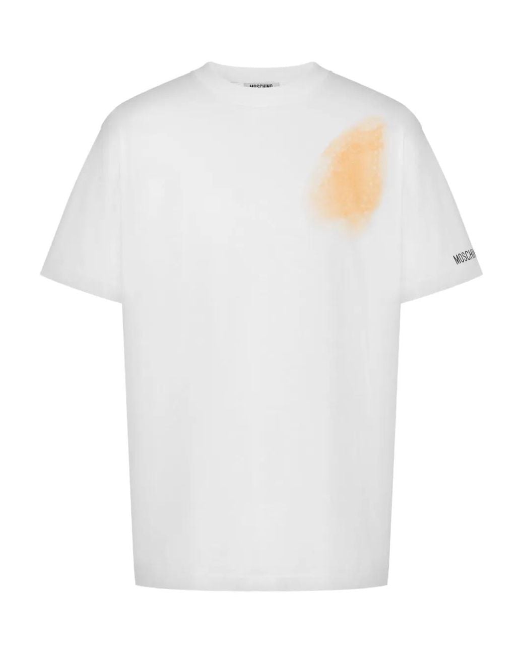 Moschino White Minimalist Regular-Fit T-Shirt for men