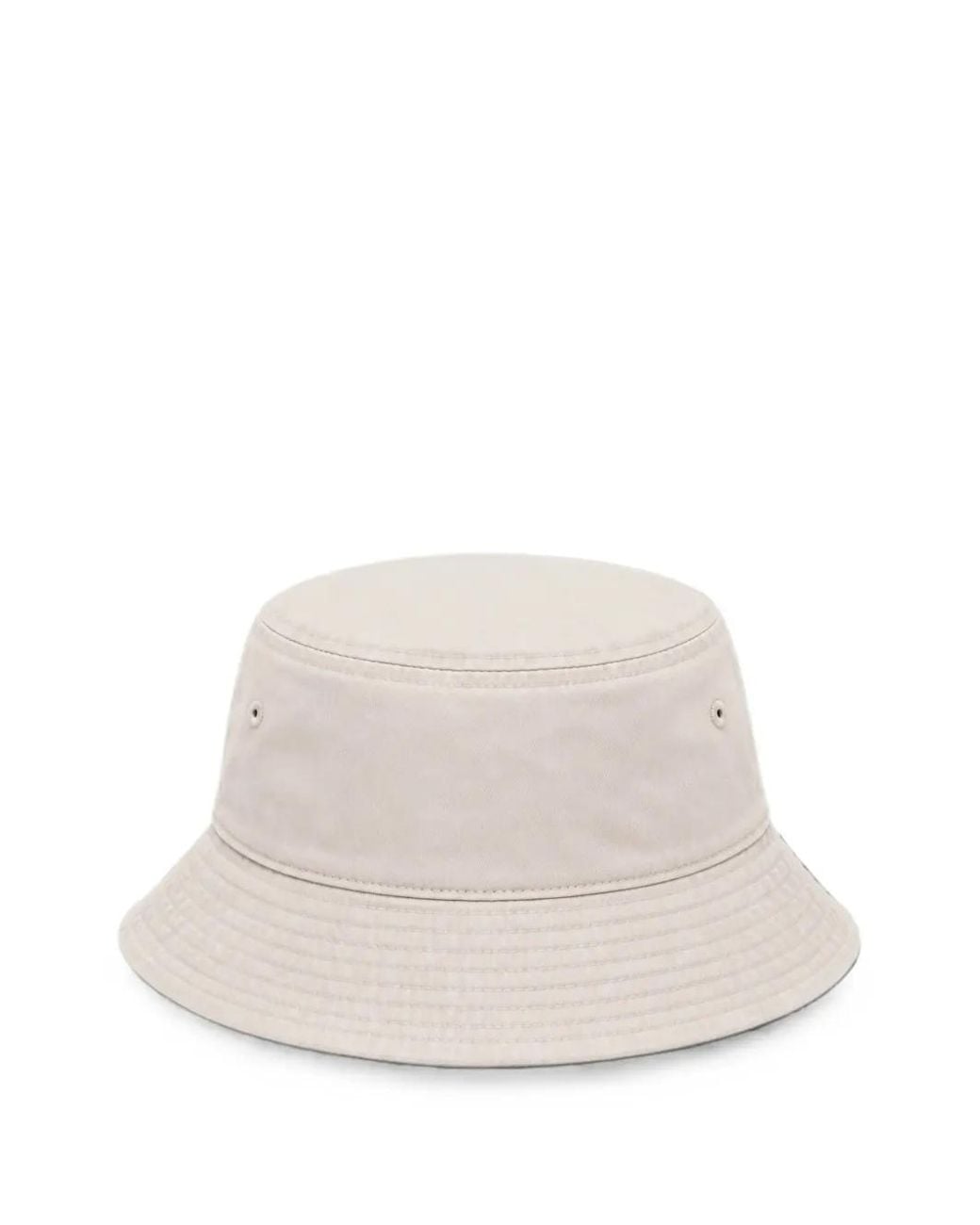 Melt White Graphic-Print Bucket Hat
