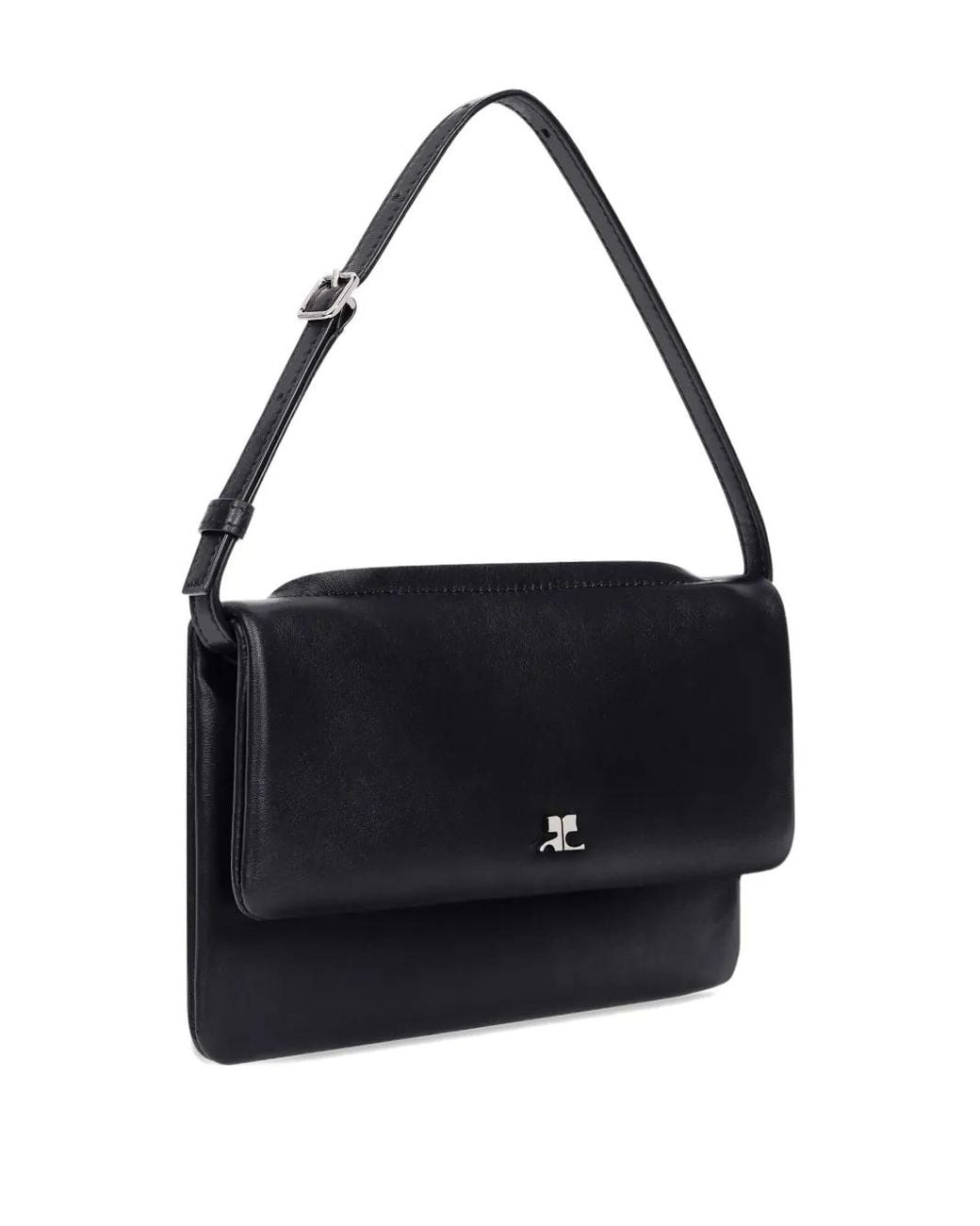 Courreges Black Cuff Schultertasche