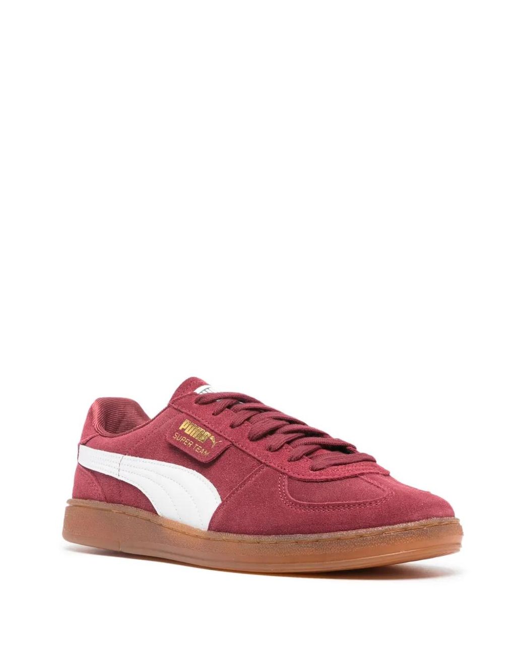 PUMA Red Super Team Suede Shoes for men