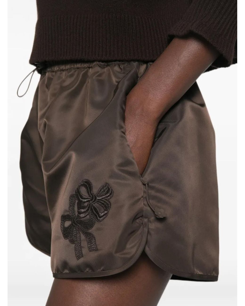 CECILIE BAHNSEN Brown Short Colette