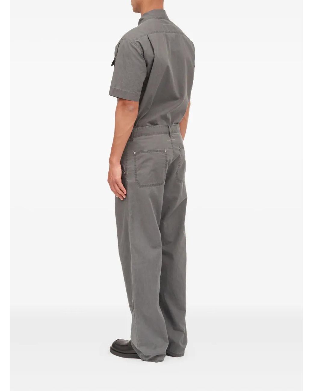 MM6 by Maison Margiela Gray Workwear Trousers for men