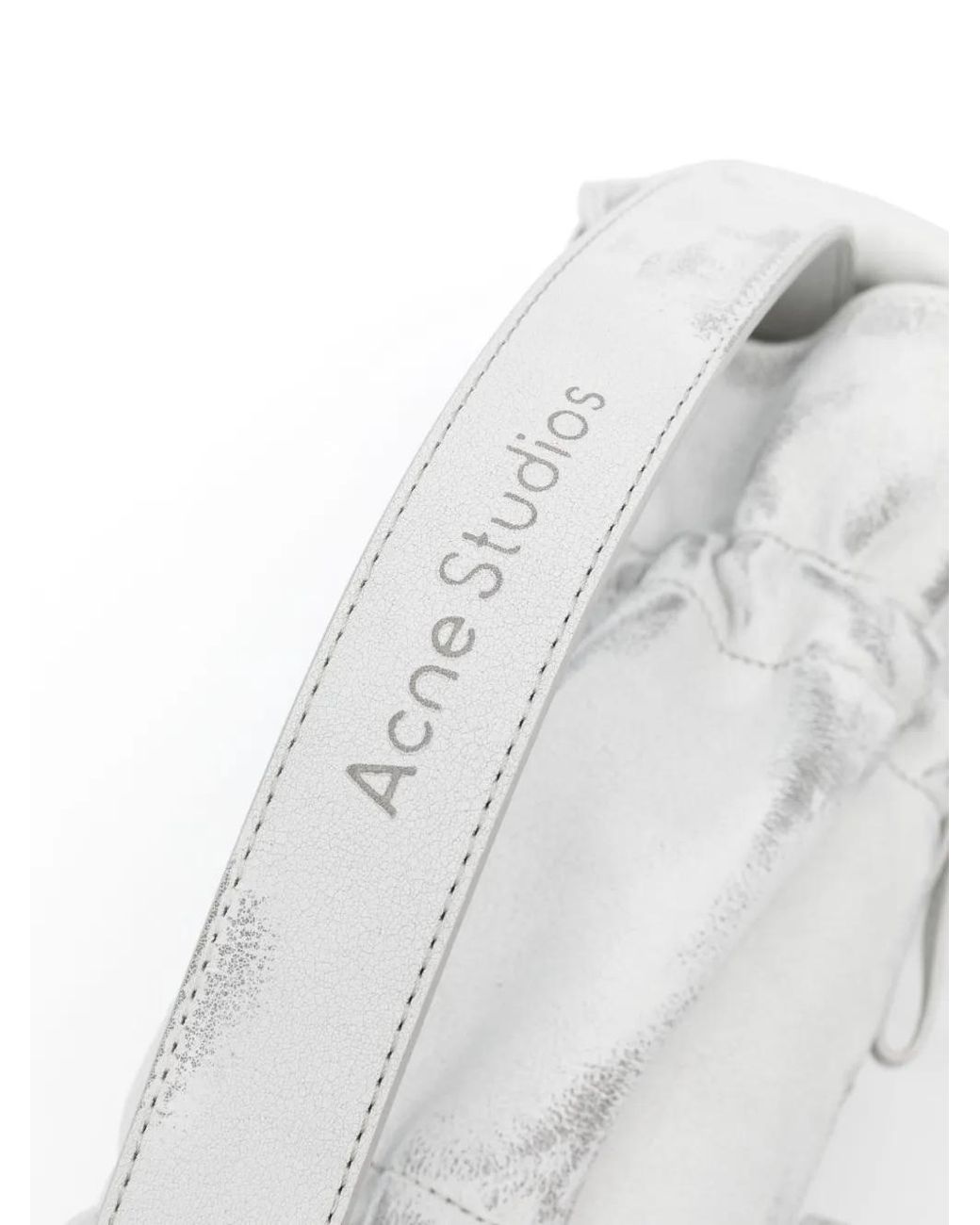 Acne Gray Multipocket Leather Tote Bag