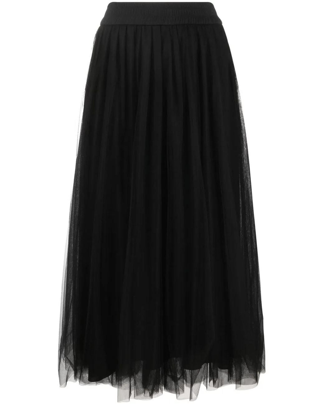 Fabiana Filippi Black High-waisted Tulle Skirt
