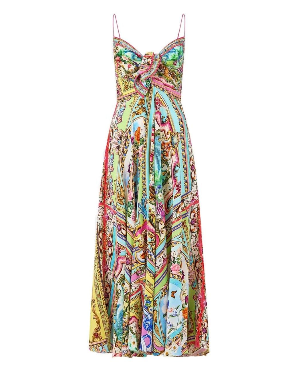 CAMILLA Robe Spirit Of Santa Maria À Design Noué in White | Lyst Canada
