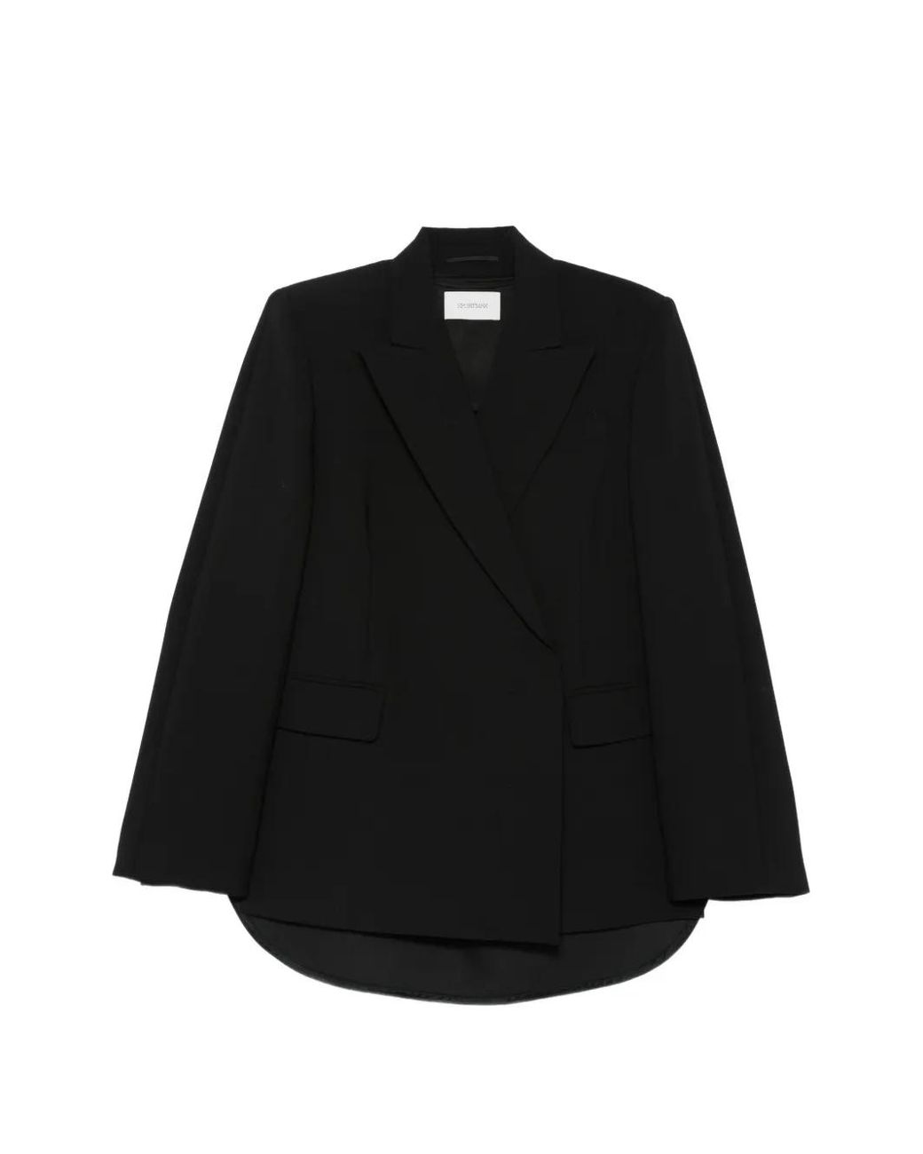 Sportmax Black Double-Breasted Blazer