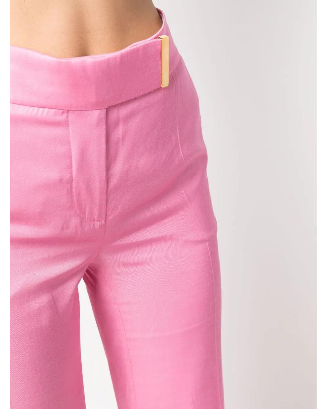 Tom Ford Pink High Waisted Wide Leg Pants