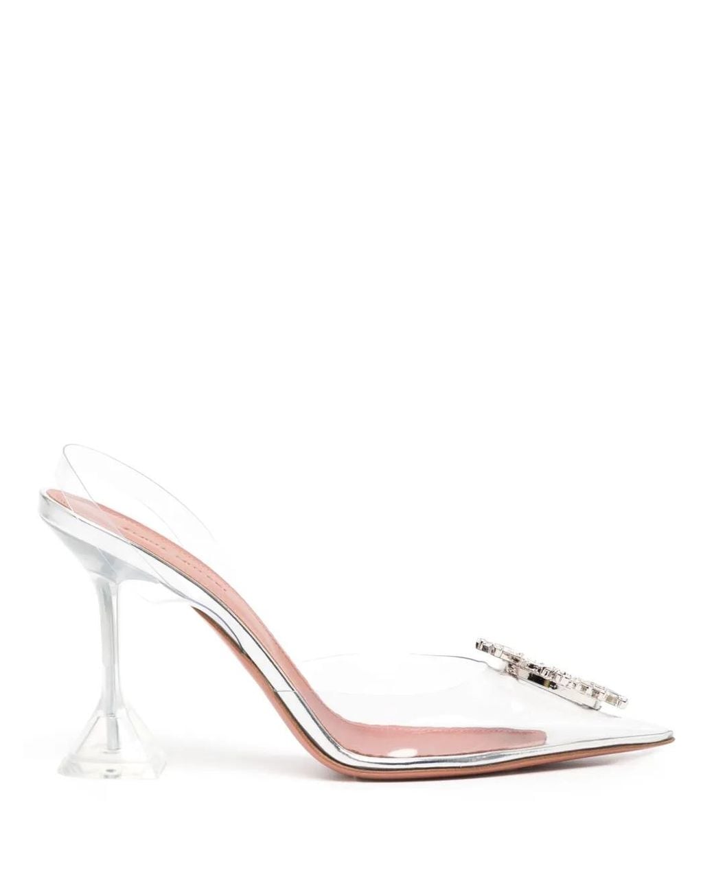 AMINA MUADDI Pink Begum 90mm Slingback Pumps