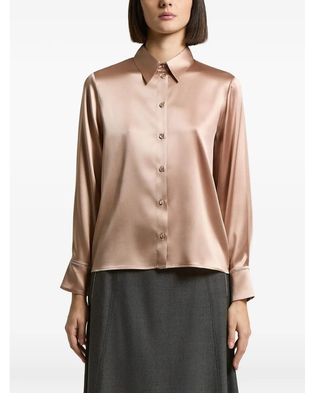 Peserico Natural Satin-Finish Shirt