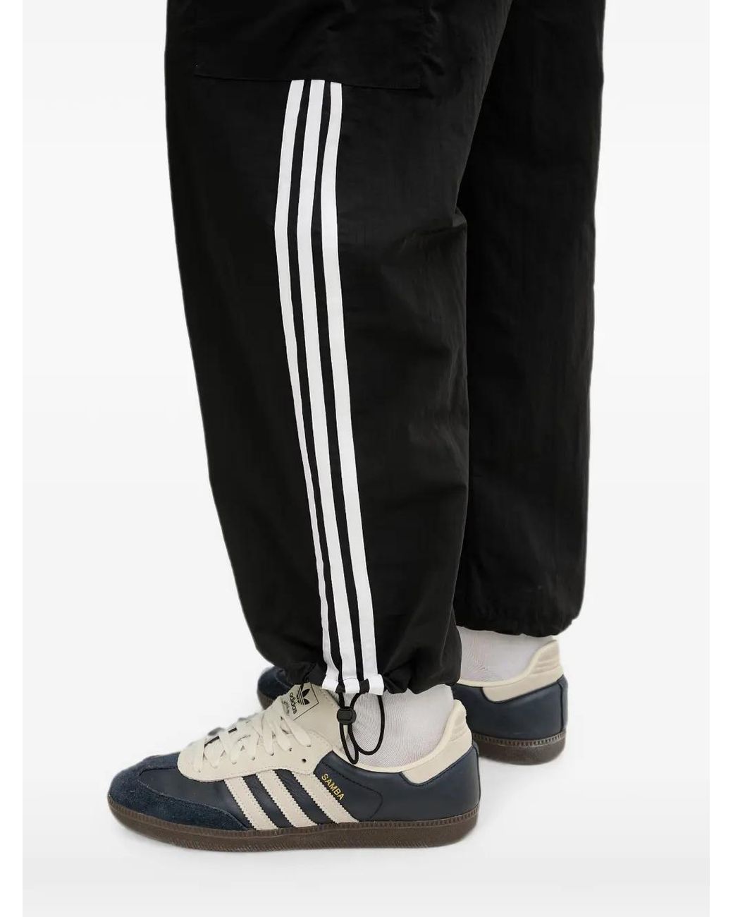 Adidas Black Pantalon De Jogging 3-Stripe À Logo Brodé for men