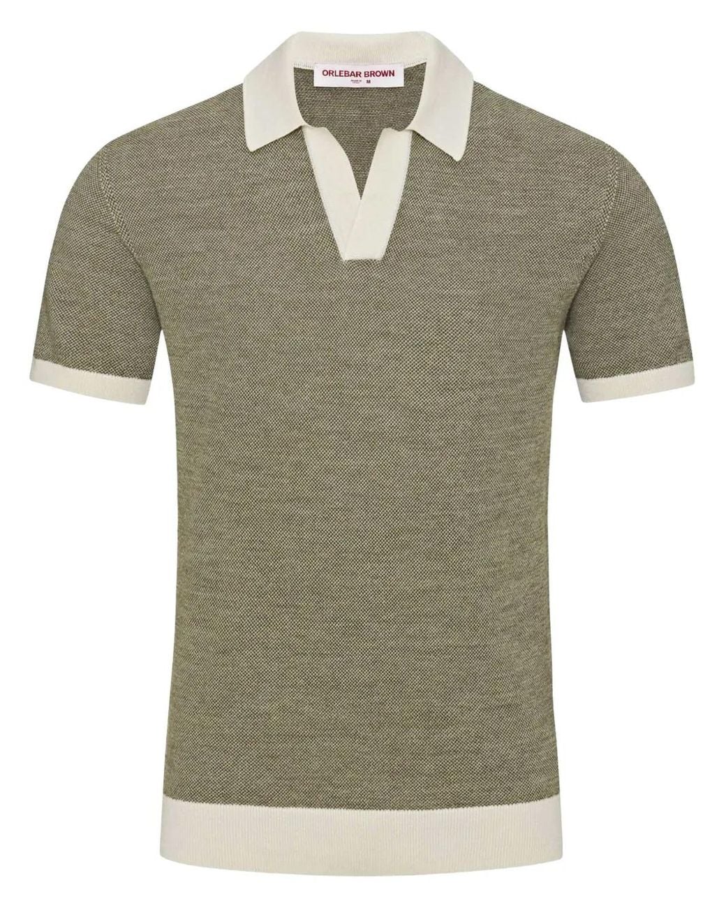 Orlebar Brown Green Horton Merino T-Shirt for men