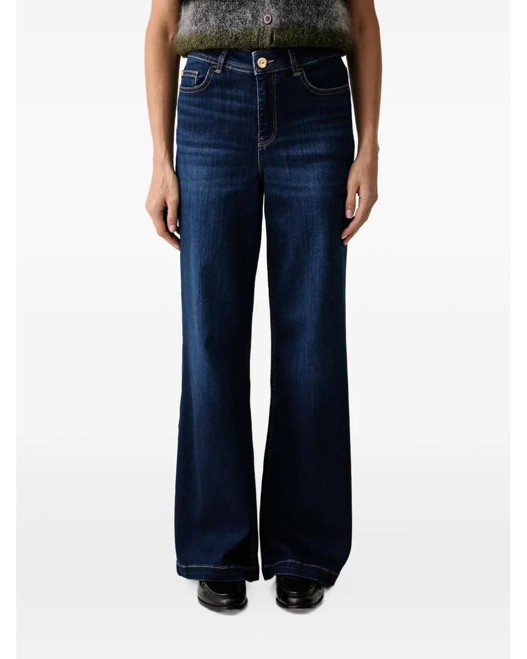 Mos Mosh Blue Mmdara Wide-Leg Jeans
