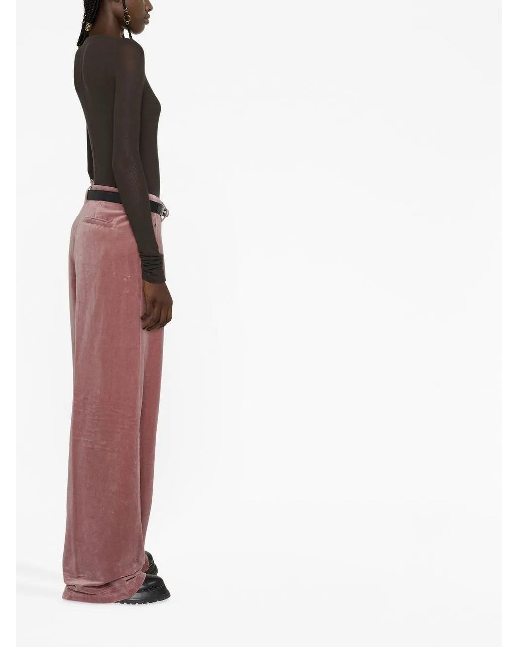 DSquared² Purple Blush Wide Leg Trousers