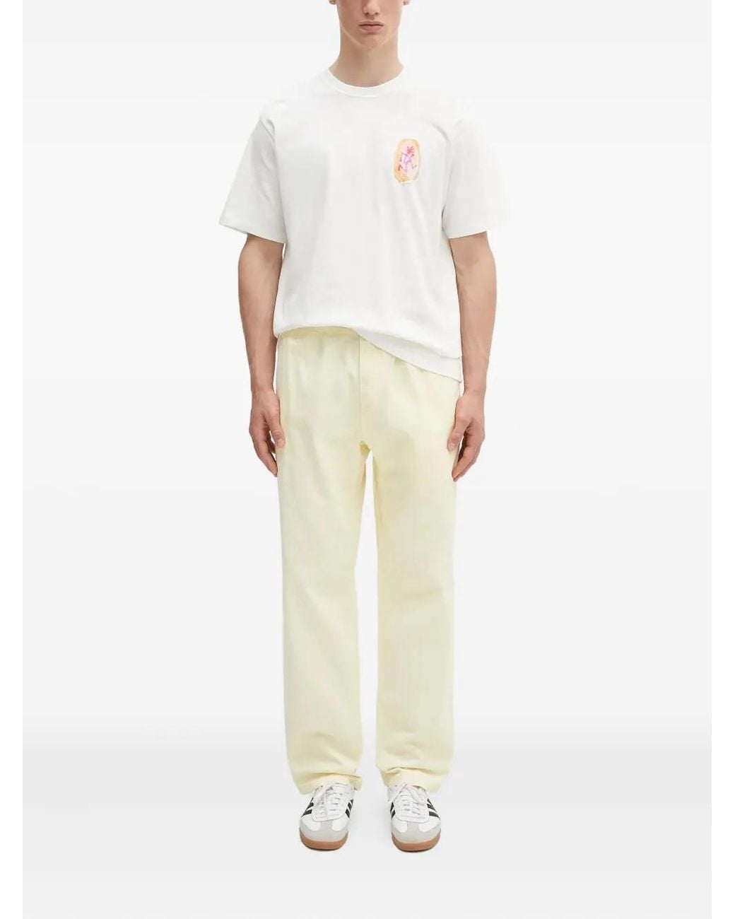 Gramicci Yellow Elasticated-Waist Regular Trousers for men