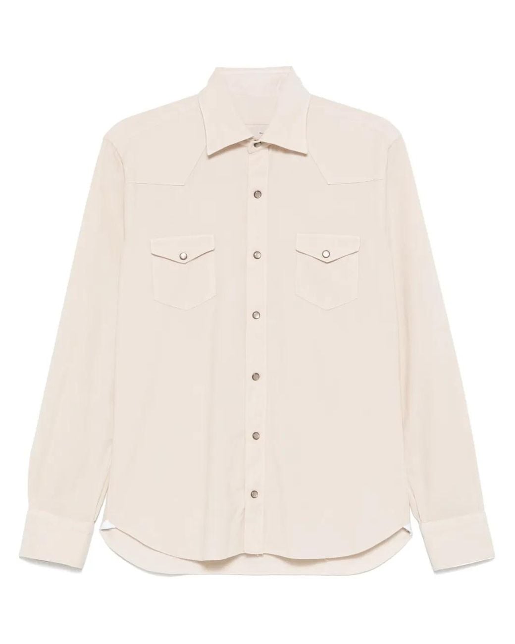 Barba Napoli Natural Corduroy Shirt for men